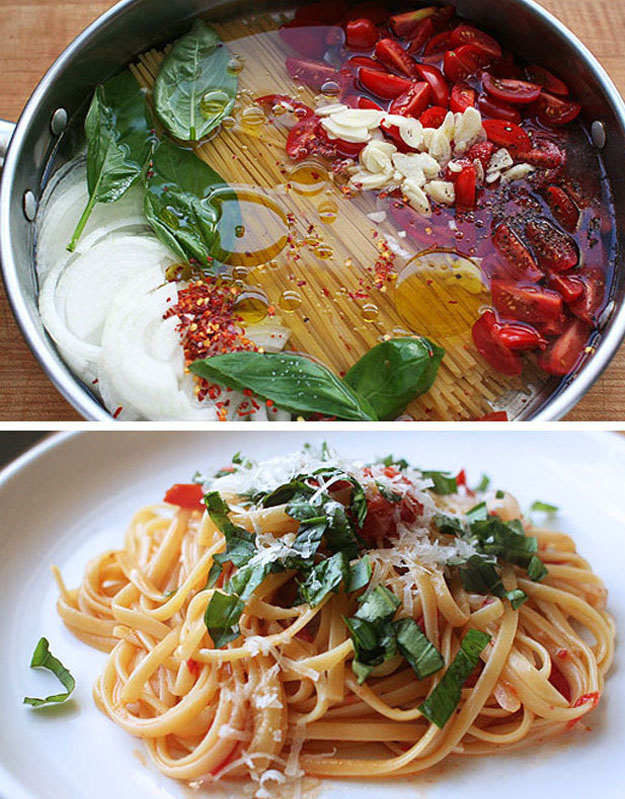 Špagete sa paradajzom i bosiljkom